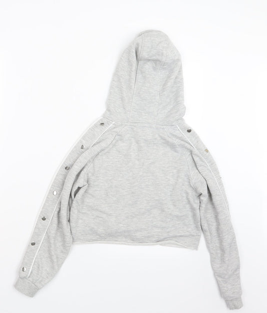 Active Girls Grey   Pullover Hoodie Size 11-12 Years
