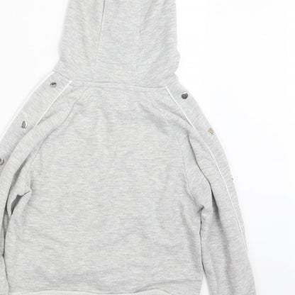 Active Girls Grey   Pullover Hoodie Size 11-12 Years