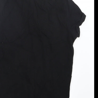 Primark Girls Black   Basic T-Shirt Size 10-11 Years