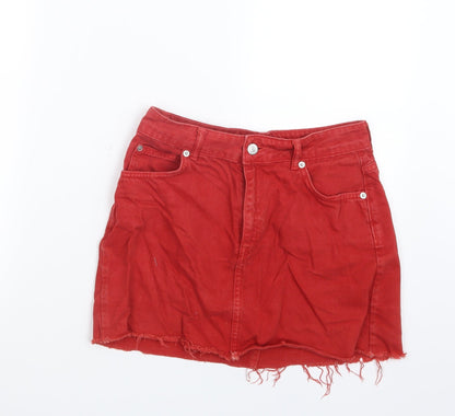 Womens UK Size 10 Topshop Straight & Pencil Denim Skirt
