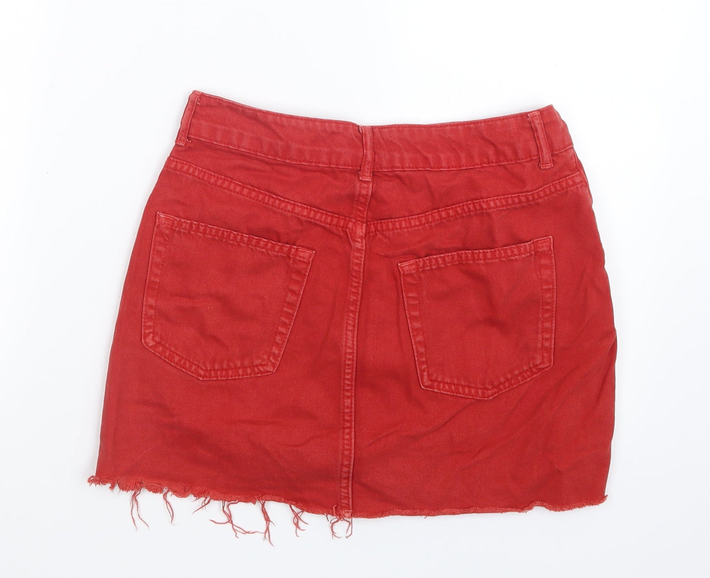 Womens UK Size 10 Topshop Straight & Pencil Denim Skirt