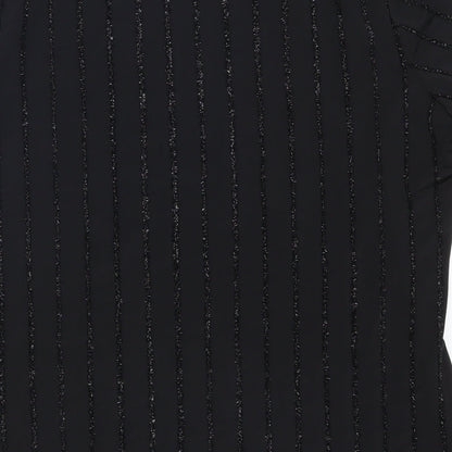 Womens UK Size M Saloos Black Basic T-Shirt