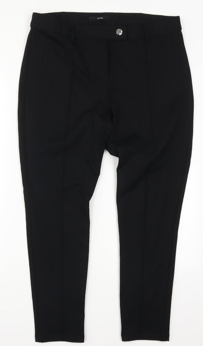 George Mens Black   Trousers  Size 16 L27 in