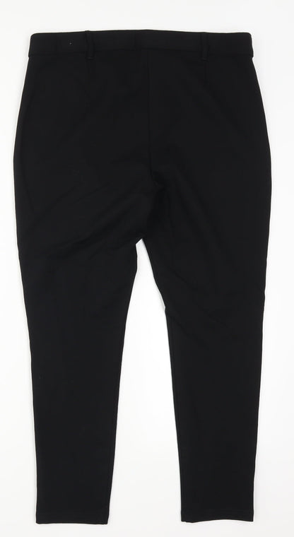 George Mens Black   Trousers  Size 16 L27 in