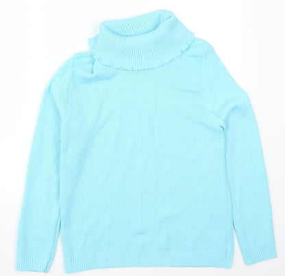Womens UK Size L Pure & Natural Blue Pullover Jumper