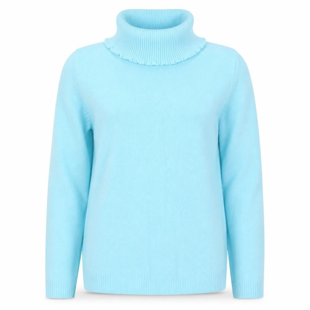 Womens UK Size L Pure & Natural Blue Pullover Jumper