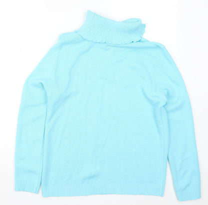 Womens UK Size L Pure & Natural Blue Pullover Jumper