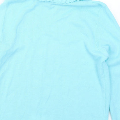 Womens UK Size L Pure & Natural Blue Pullover Jumper