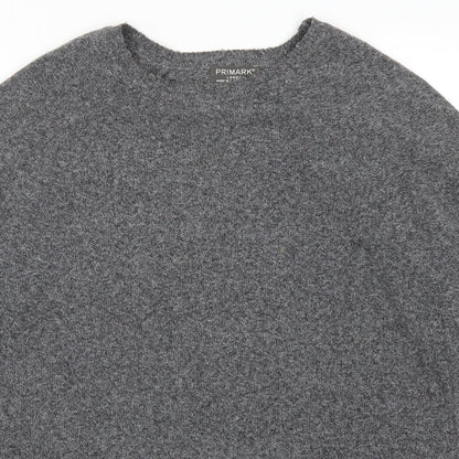 Primark Mens Grey  Knit Pullover Jumper Size L