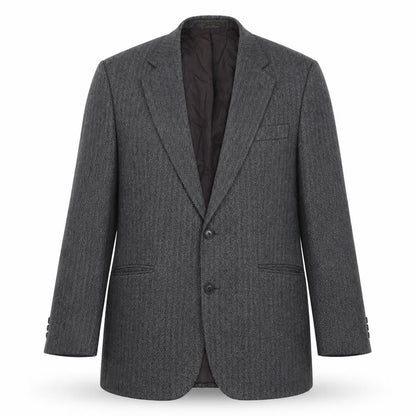 David Kerr Mens Green Herringbone  Jacket Suit Jacket Size 42