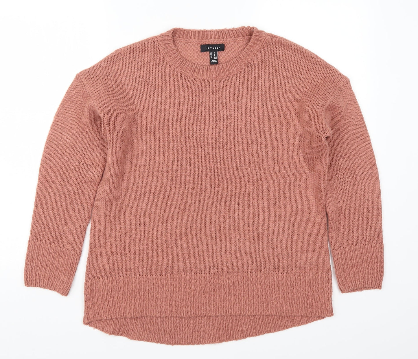Womens UK Size S New Look Pink Pullover Jumper