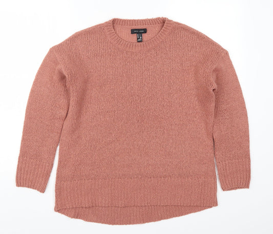 Womens UK Size S New Look Pink Pullover Jumper