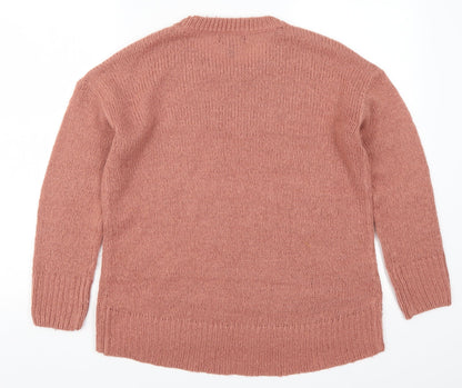 Womens UK Size S New Look Pink Pullover Jumper