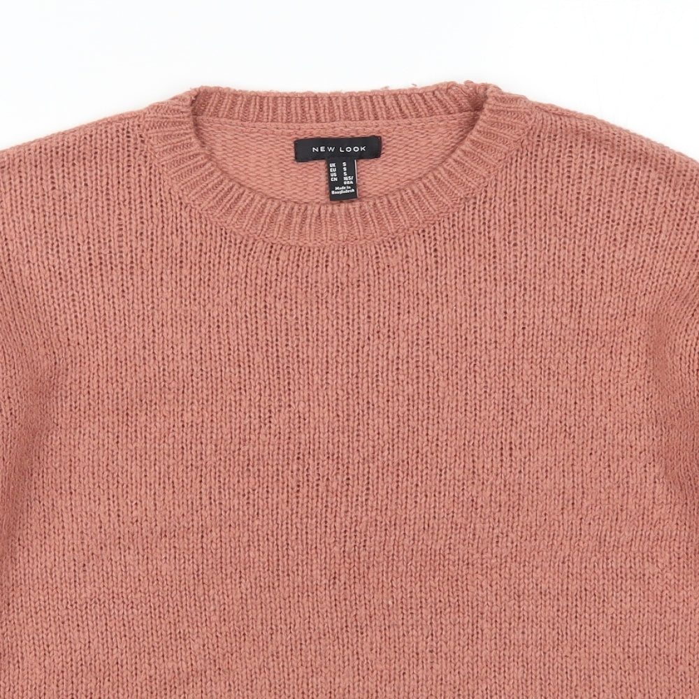 Womens UK Size S New Look Pink Pullover Jumper