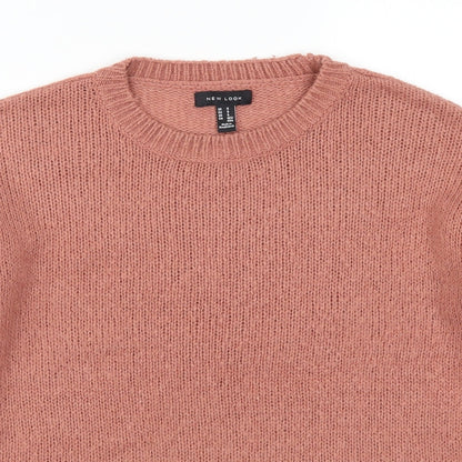 Womens UK Size S New Look Pink Pullover Jumper