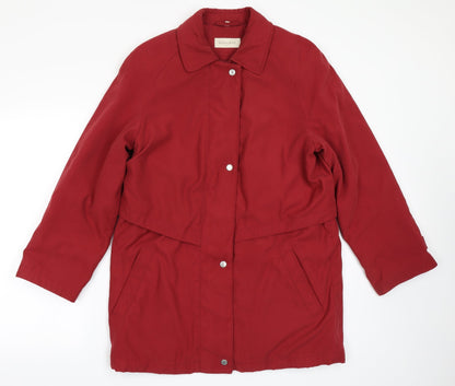 Womens UK Size M Dannimac Red Overcoat