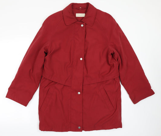 Womens UK Size M Dannimac Red Overcoat