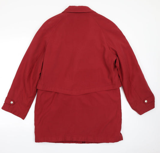 Womens UK Size M Dannimac Red Overcoat