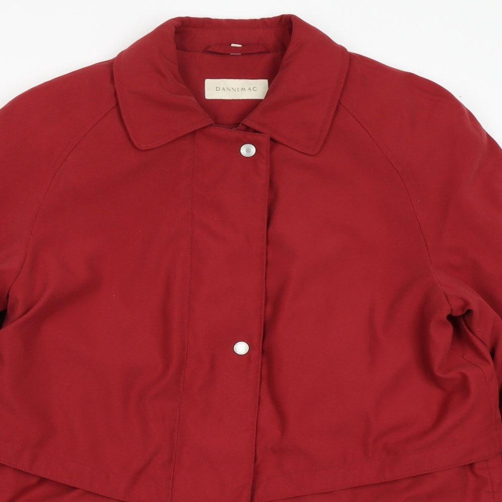 Womens UK Size M Dannimac Red Overcoat