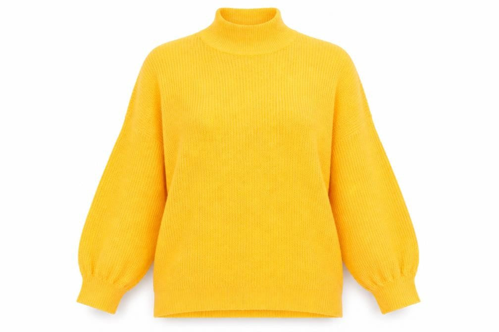 Womens UK Size 14 F&F Yellow Pullover Jumper
