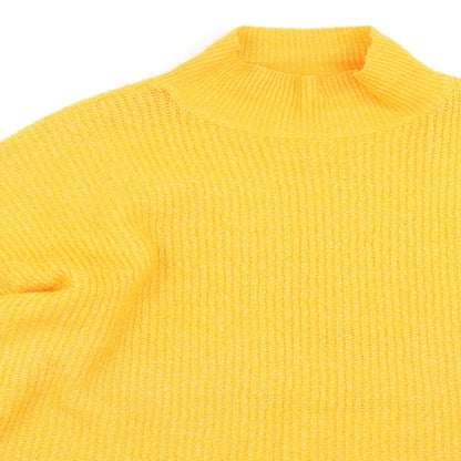 Womens UK Size 14 F&F Yellow Pullover Jumper