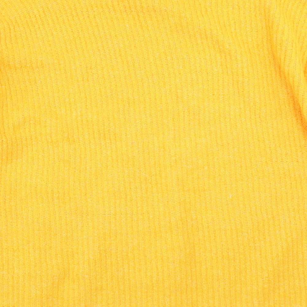 Womens UK Size 14 F&F Yellow Pullover Jumper