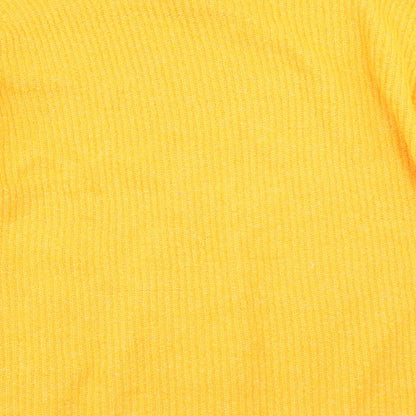 Womens UK Size 14 F&F Yellow Pullover Jumper