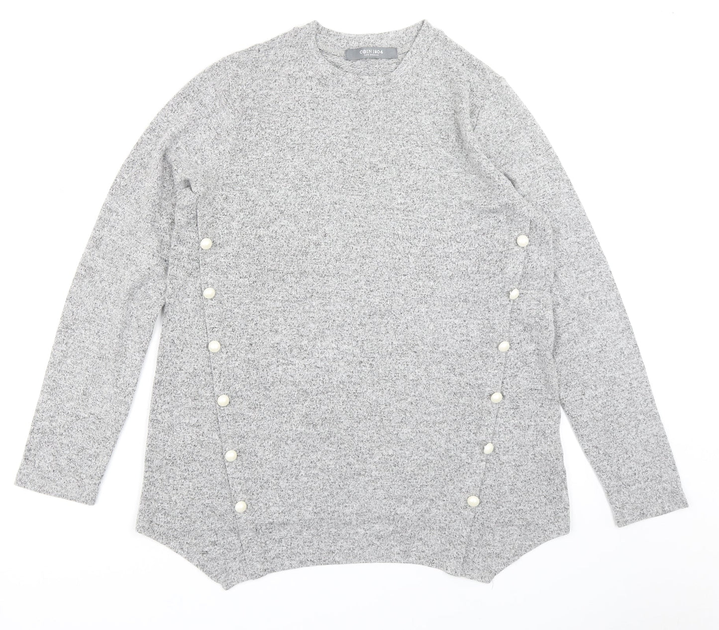 Womens UK Size M COIN 1804 Grey Pullover Jumper