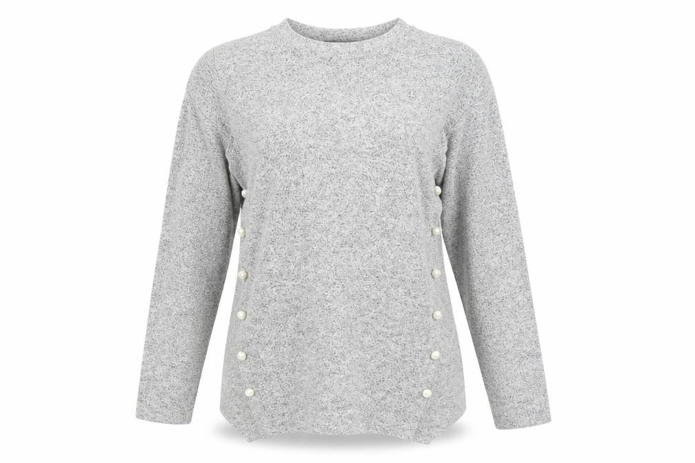 Womens UK Size M COIN 1804 Grey Pullover Jumper
