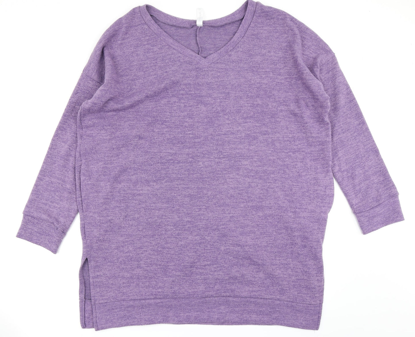 Zenana Outfitters Womens Purple   Pullover Sweatshirt Size 2XL