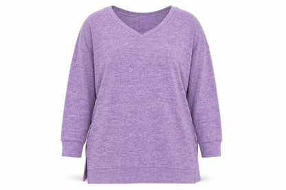 Zenana Outfitters Womens Purple   Pullover Sweatshirt Size 2XL