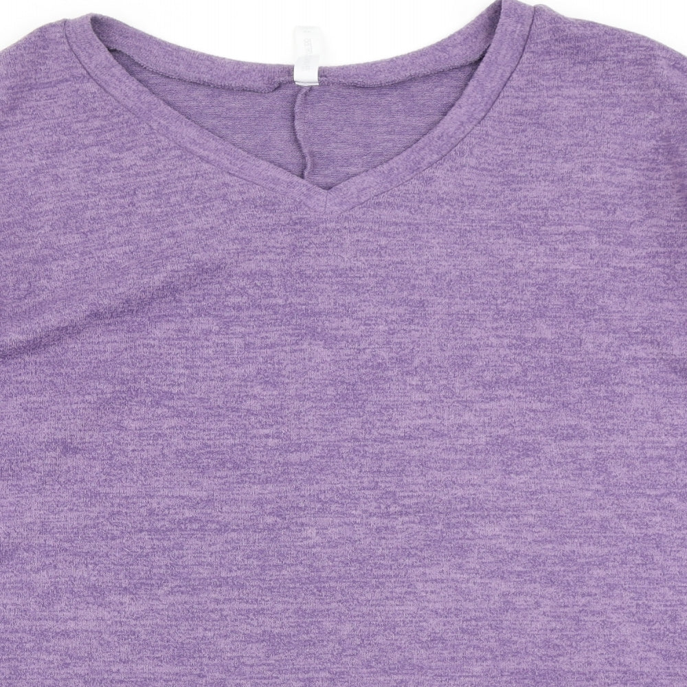 Zenana Outfitters Womens Purple   Pullover Sweatshirt Size 2XL