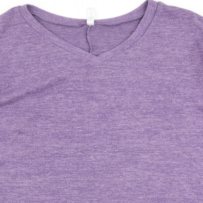 Zenana Outfitters Womens Purple   Pullover Sweatshirt Size 2XL