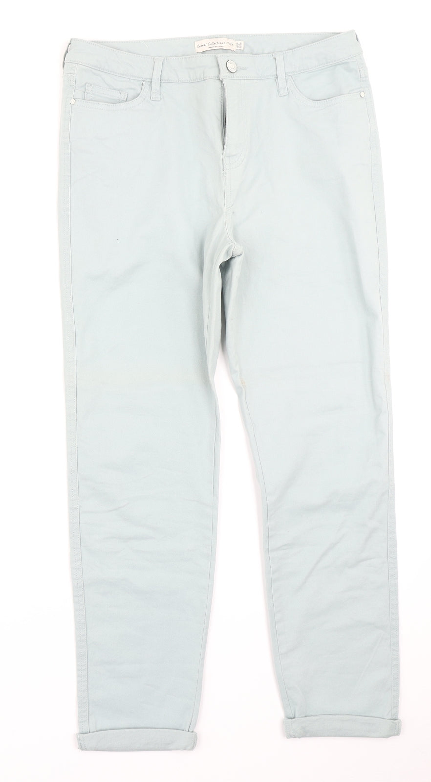 F&F Womens Blue  Denim Skinny Jeans Size 10 L24 in