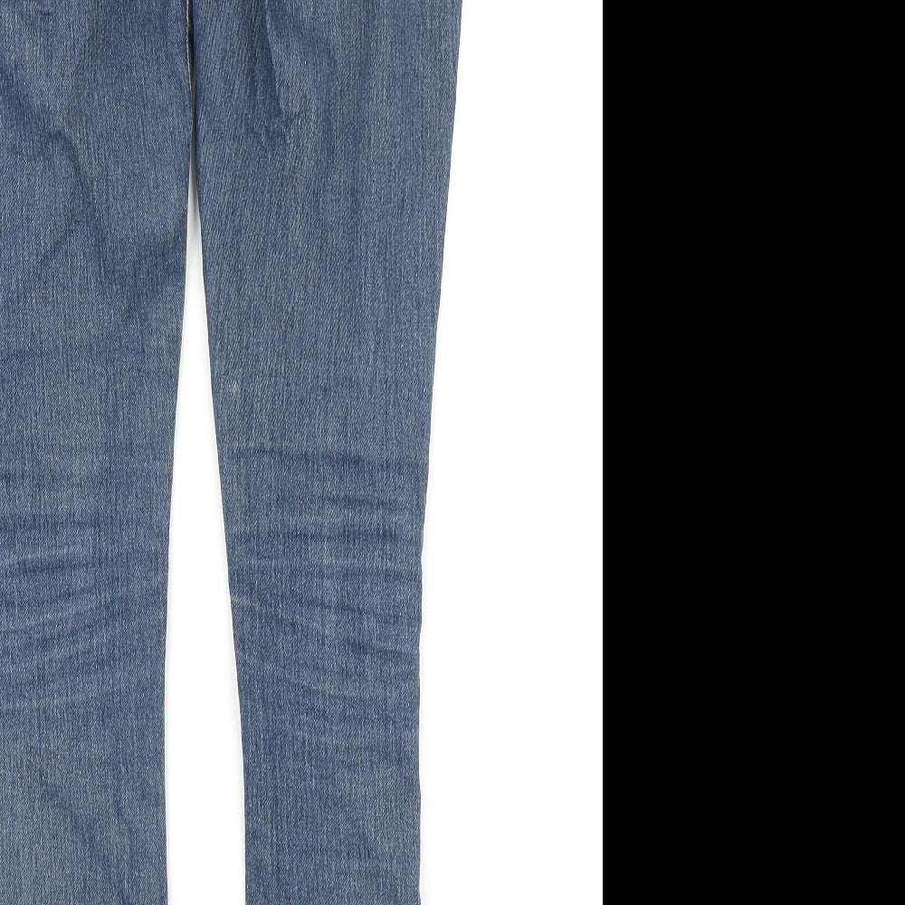 Womens UK Size 28 in SQIN Regular Fit Skinny Blue Jeans