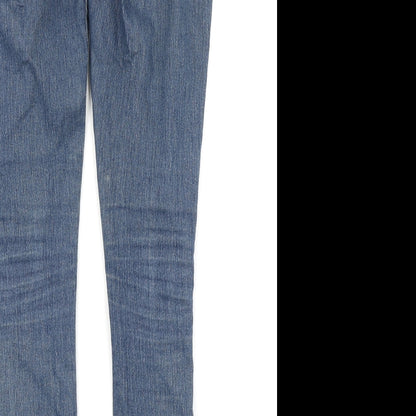 Womens UK Size 28 in SQIN Regular Fit Skinny Blue Jeans