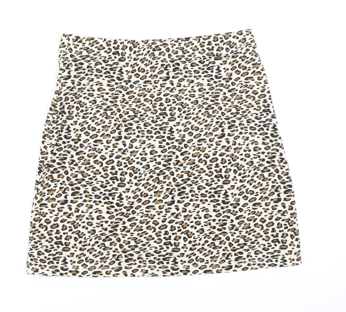 SheIn Womens Brown Animal Print  Bandage Skirt Size XS