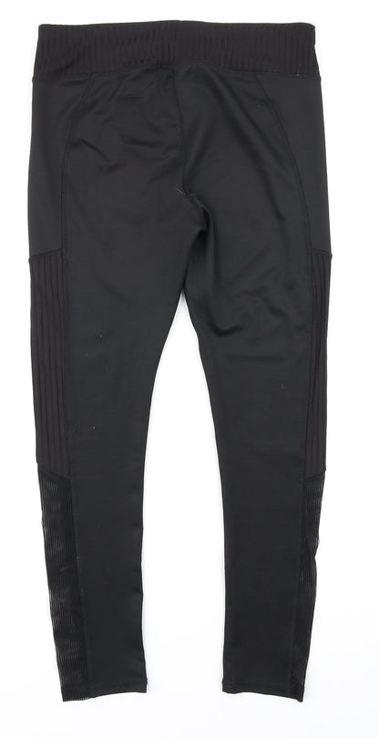 Workout Womens Black   Compression Leggings Size S L23 in