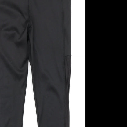 Workout Womens Black   Compression Leggings Size S L23 in