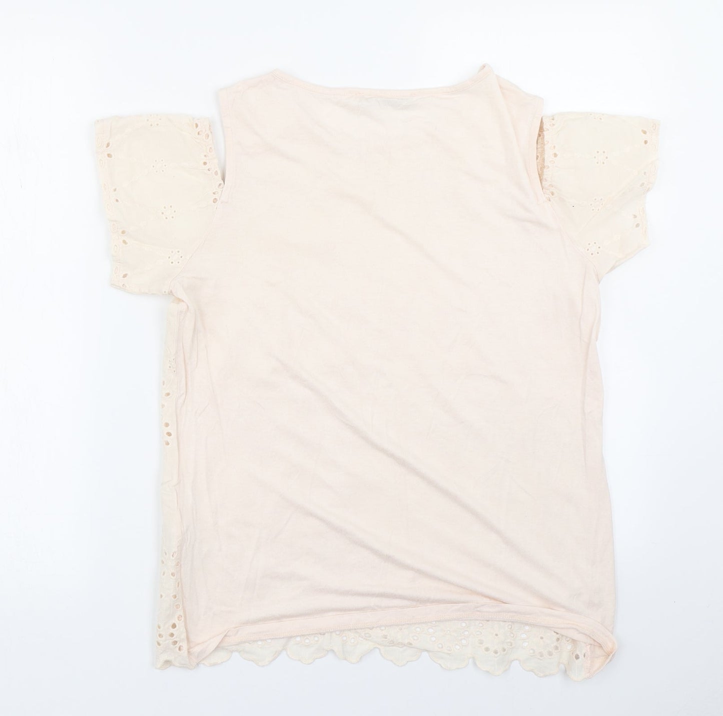 George Womens Pink   Basic T-Shirt Size 10  - Cold Shoulder