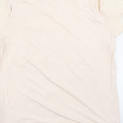 George Womens Pink   Basic T-Shirt Size 10  - Cold Shoulder