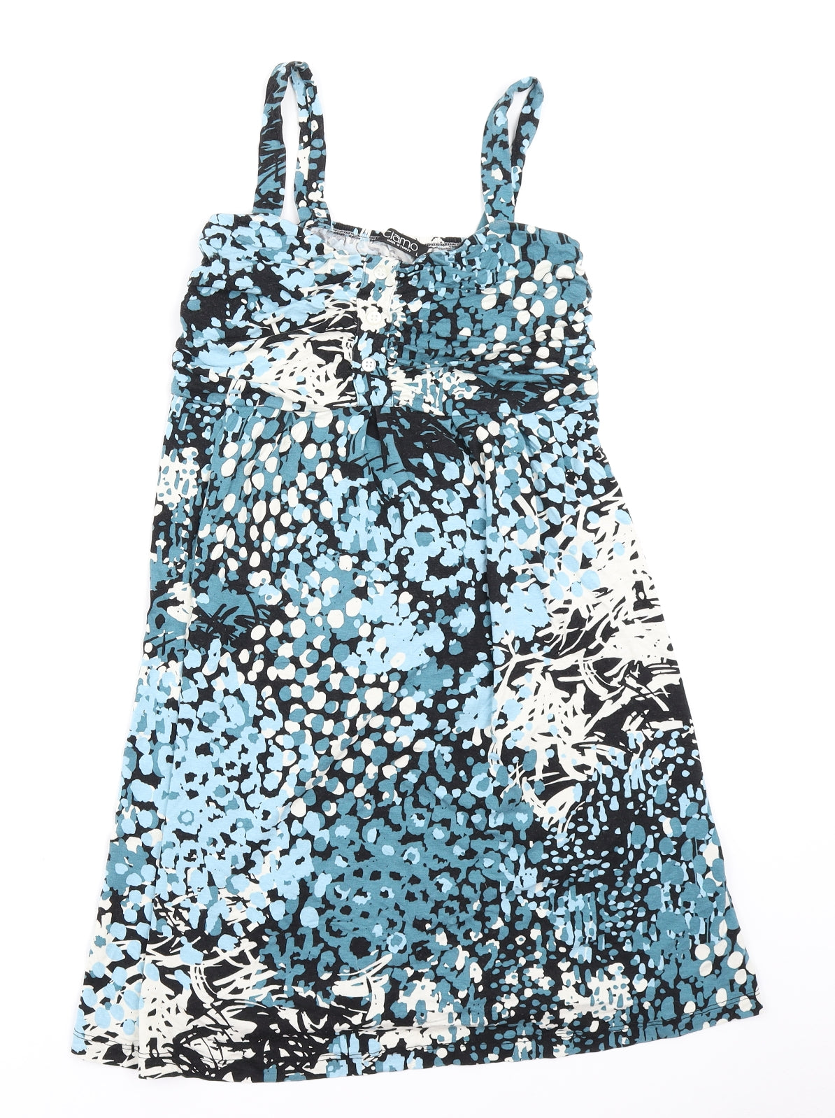 Tiamo Womens Blue Floral  Fit & Flare  Size L
