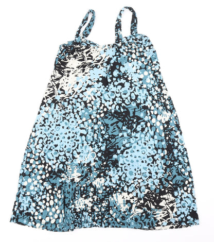 Tiamo Womens Blue Floral  Fit & Flare  Size L
