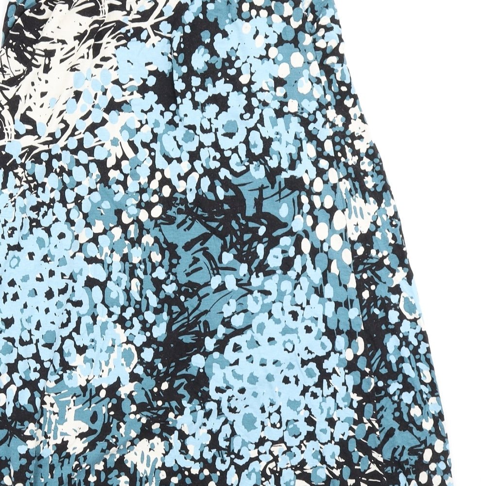 Tiamo Womens Blue Floral  Fit & Flare  Size L