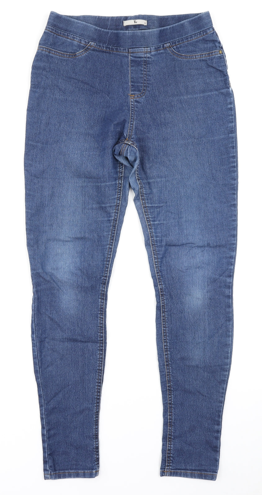 TU Womens Blue  Denim Jegging Jeans Size 10 L27 in