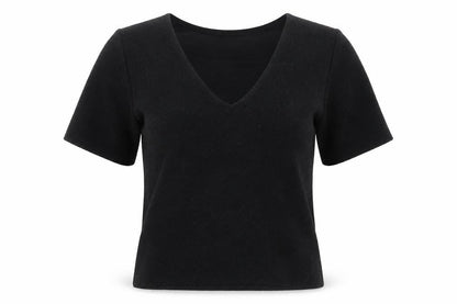 Womens UK Size 8 ASOS Black Basic T-Shirt