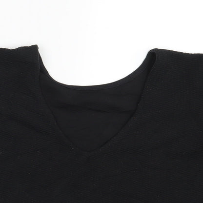 Womens UK Size 8 ASOS Black Basic T-Shirt