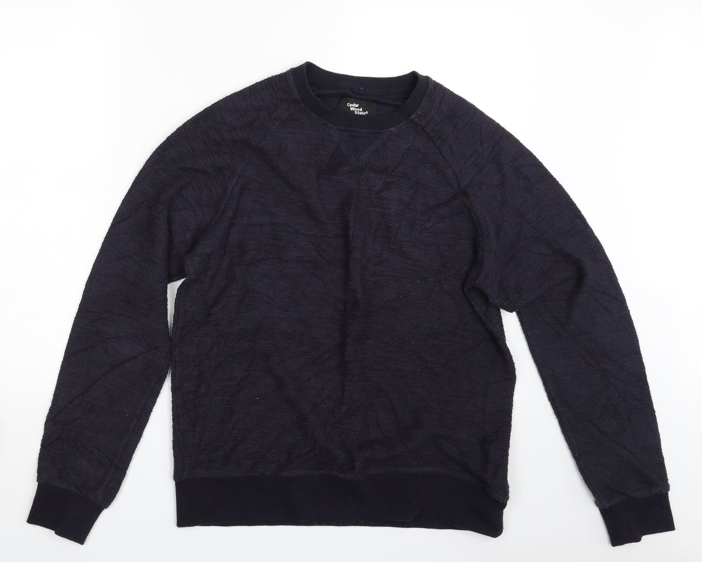 Cedar Wood State Mens Blue   Pullover Jumper Size L