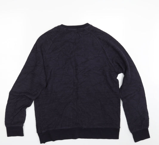 Cedar Wood State Mens Blue   Pullover Jumper Size L