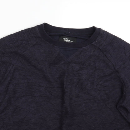 Cedar Wood State Mens Blue   Pullover Jumper Size L